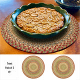 Best Multi Color Rectangular Braided Accessories for Dining Table 