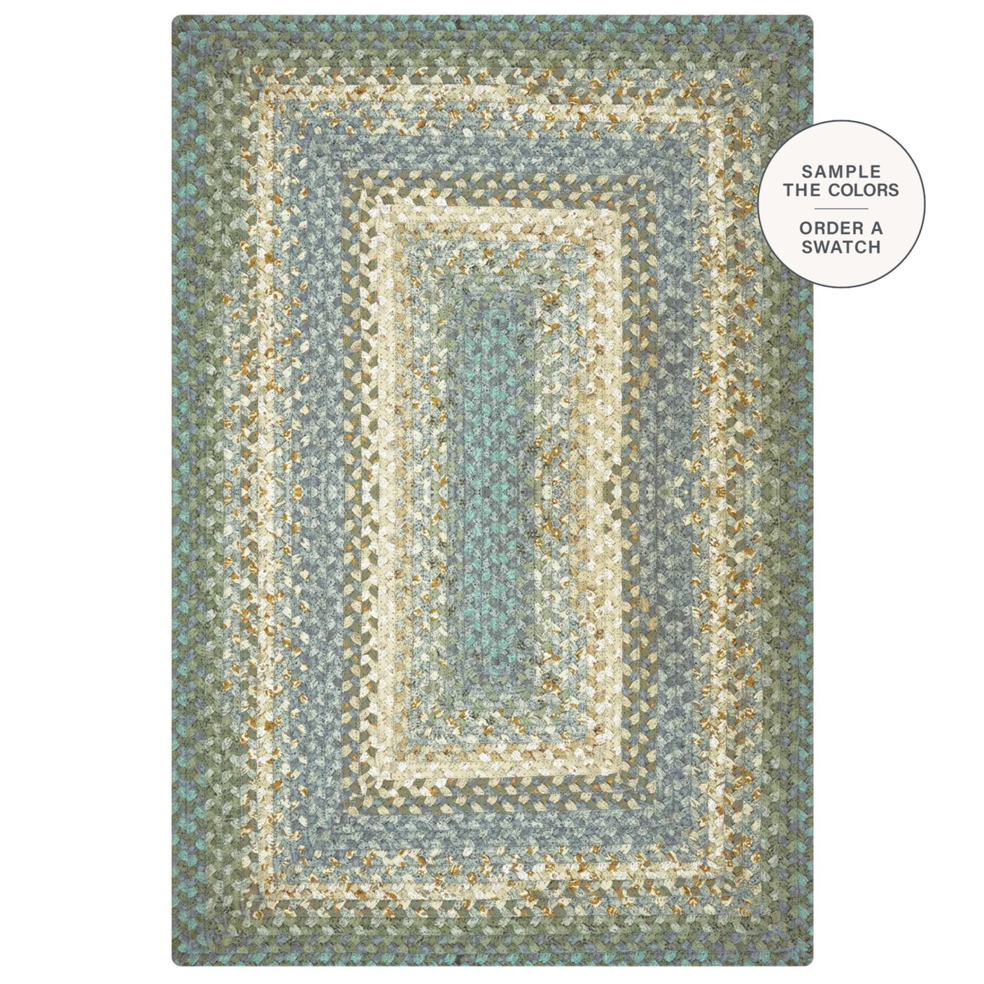 Baja Blue Cotton Braided Rugs