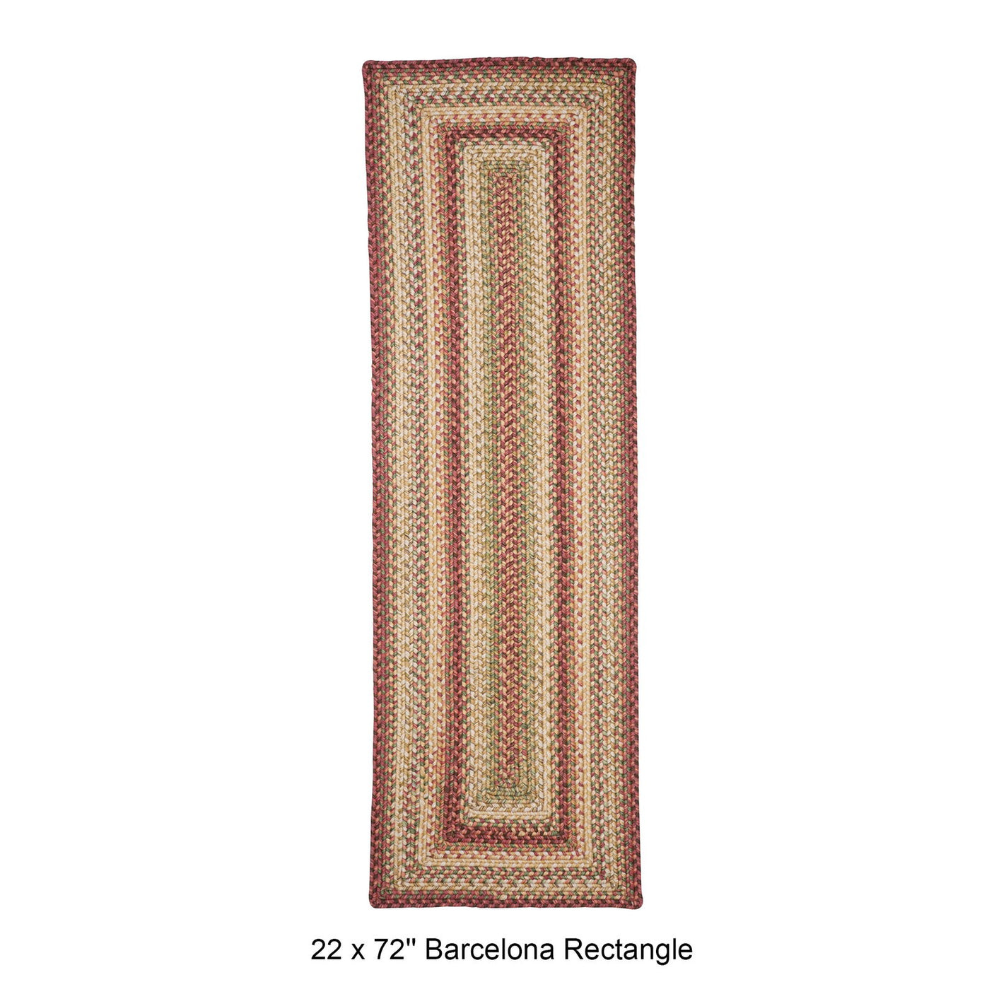 Barcelona Terracotta Braided Area Rug