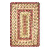 Barcelona Gold - Burgundy Braided Rectangular Rug