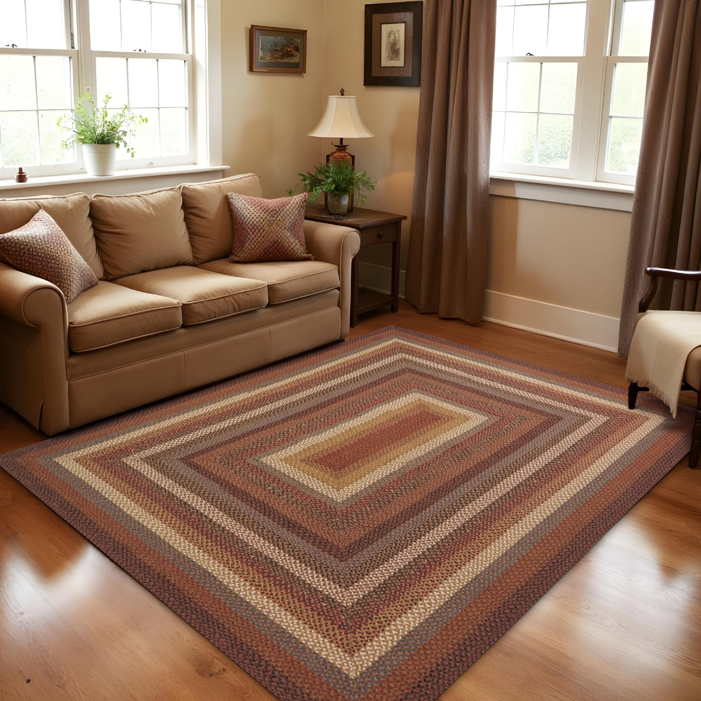 Biscotti Multi Color Cotton Braided Rugs
