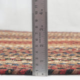 Biscotti Multi Color Cotton Braided Oval Rug thickness