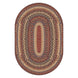 Biscotti Multi Color  Braided Rugs Oval
