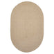 Biscuit Brown Ultra Durable Braided Rug Oval In Sets