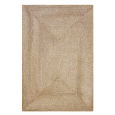 Biscuit Brown Rectangular UD Braided Rug