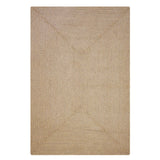 Biscuit Brown Ultra Durable Braided Rectangular Rug In Sets