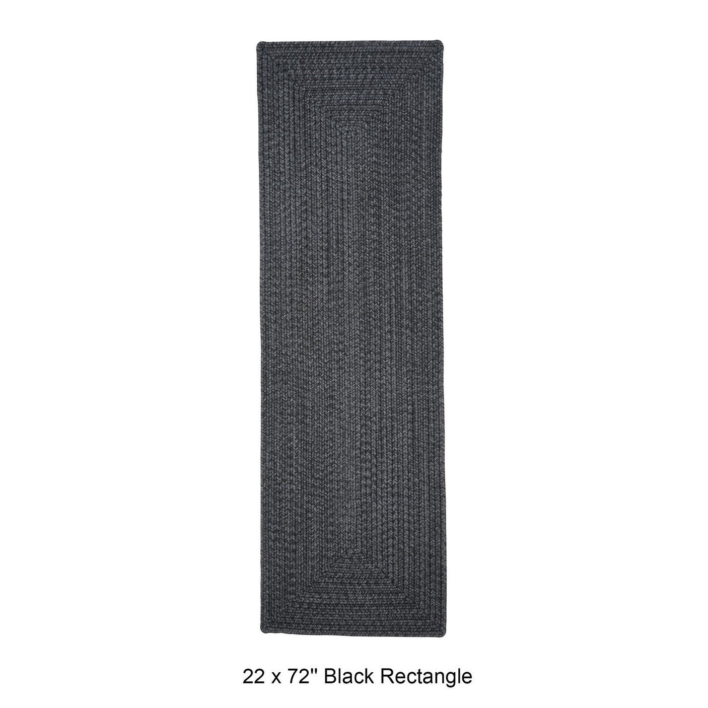 Black Braided Area Rugs