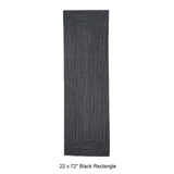 Black Braided Area Rugs