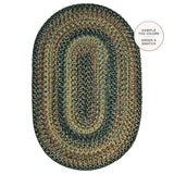 Black Forest Oval Braided Rug