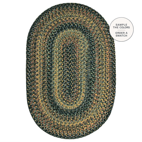 Black Forest Oval Braided Rug