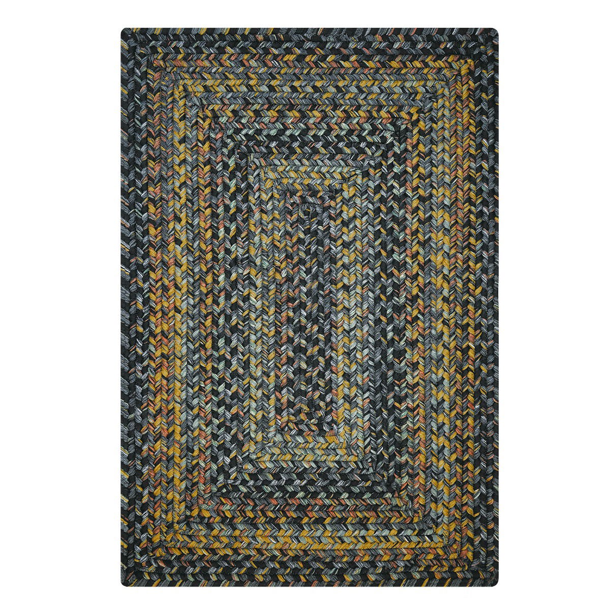 Black Forest Outdoor Braided Rectangular Rug