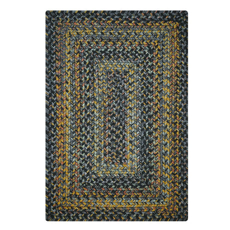 Black Forest Outdoor Braided Rectangular Rug