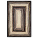 Black Mist Braided Area Rectangular Rugs