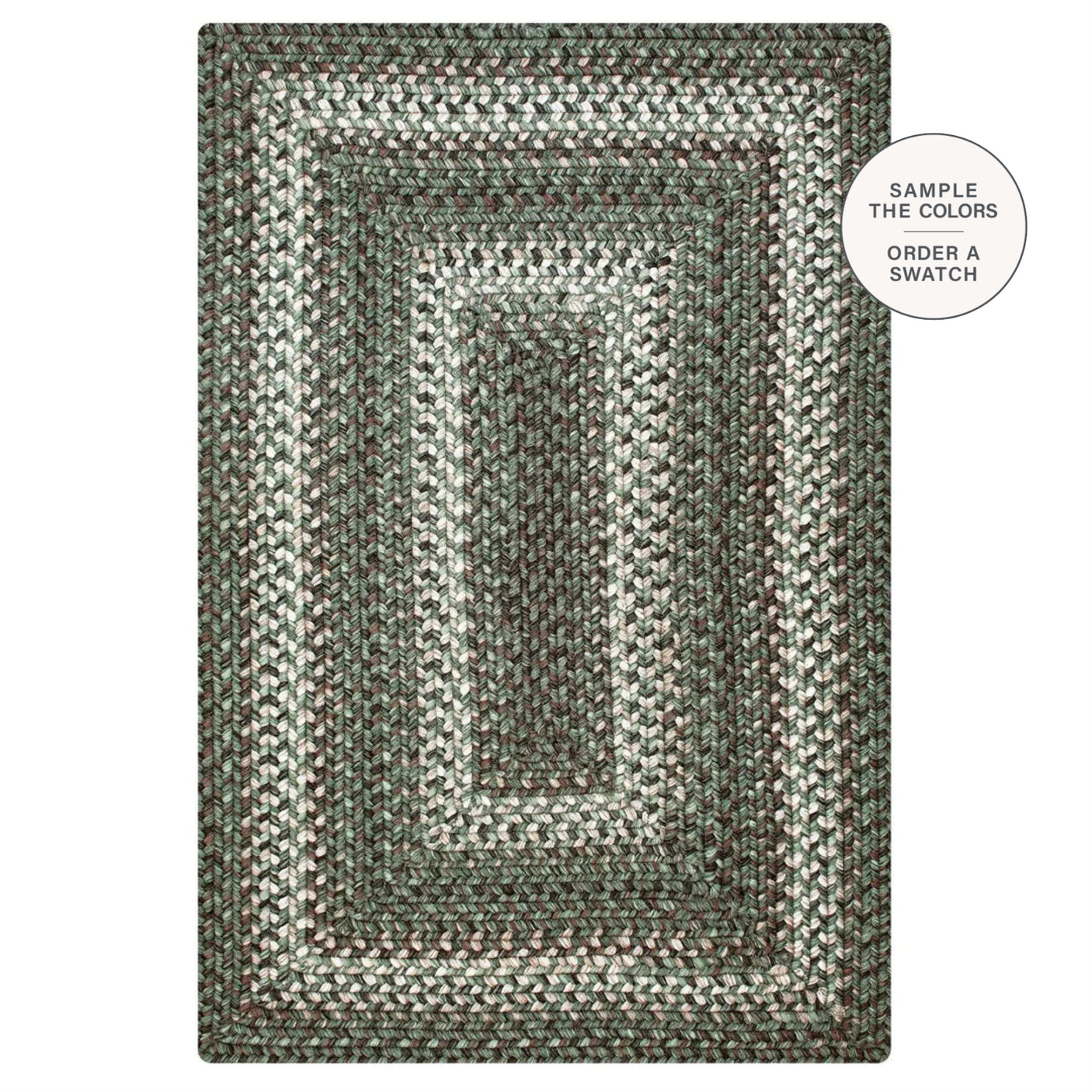 Cedar Ridge Green Braided Rugs