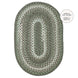 Cedar Ridge Green Oval Braided Area Rug
