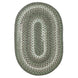 Cedar Ridge Green Oval Braided Area Rug
