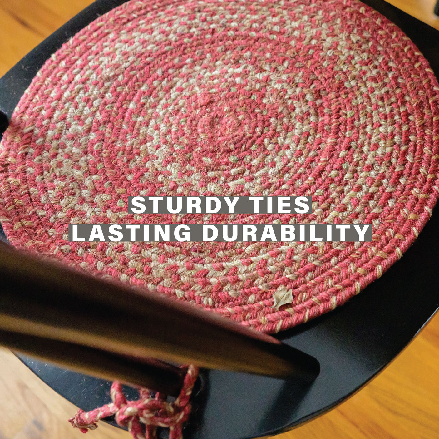 Apple Pie Red Jute Braided Accessories
