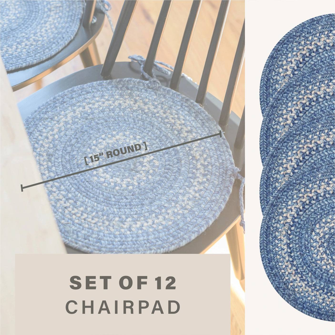 Denim Blue Braided Accessories