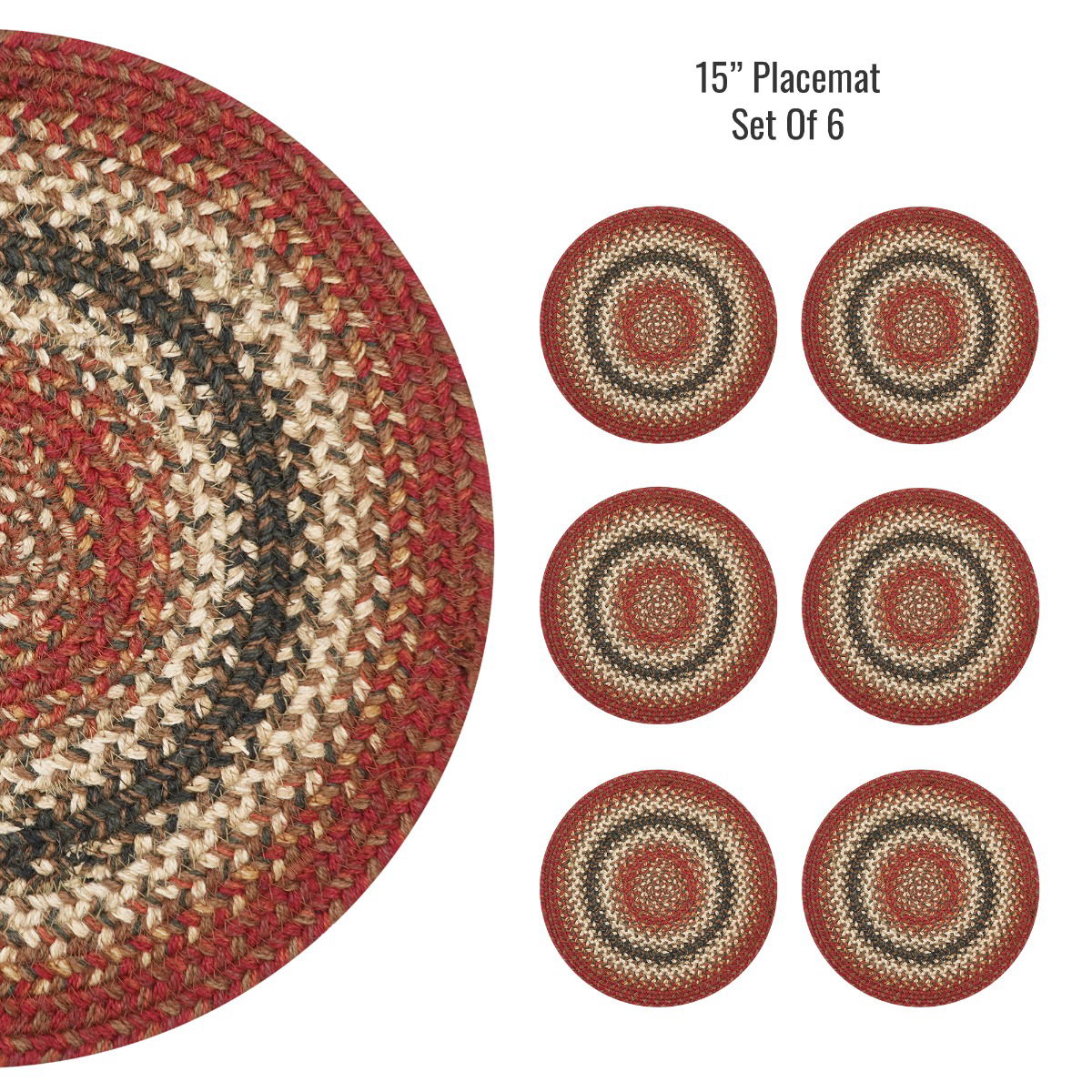 Best Round Red Braided Accessories Dinner Table