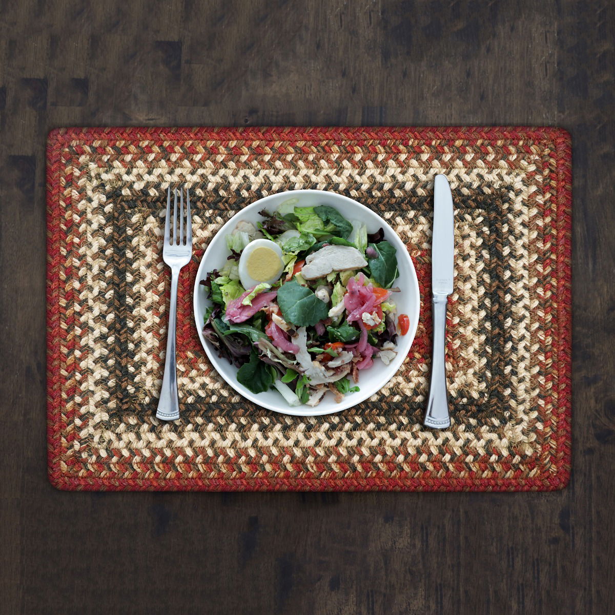 Best Rectangular Red Braided Accessories for Kitchen Placemats