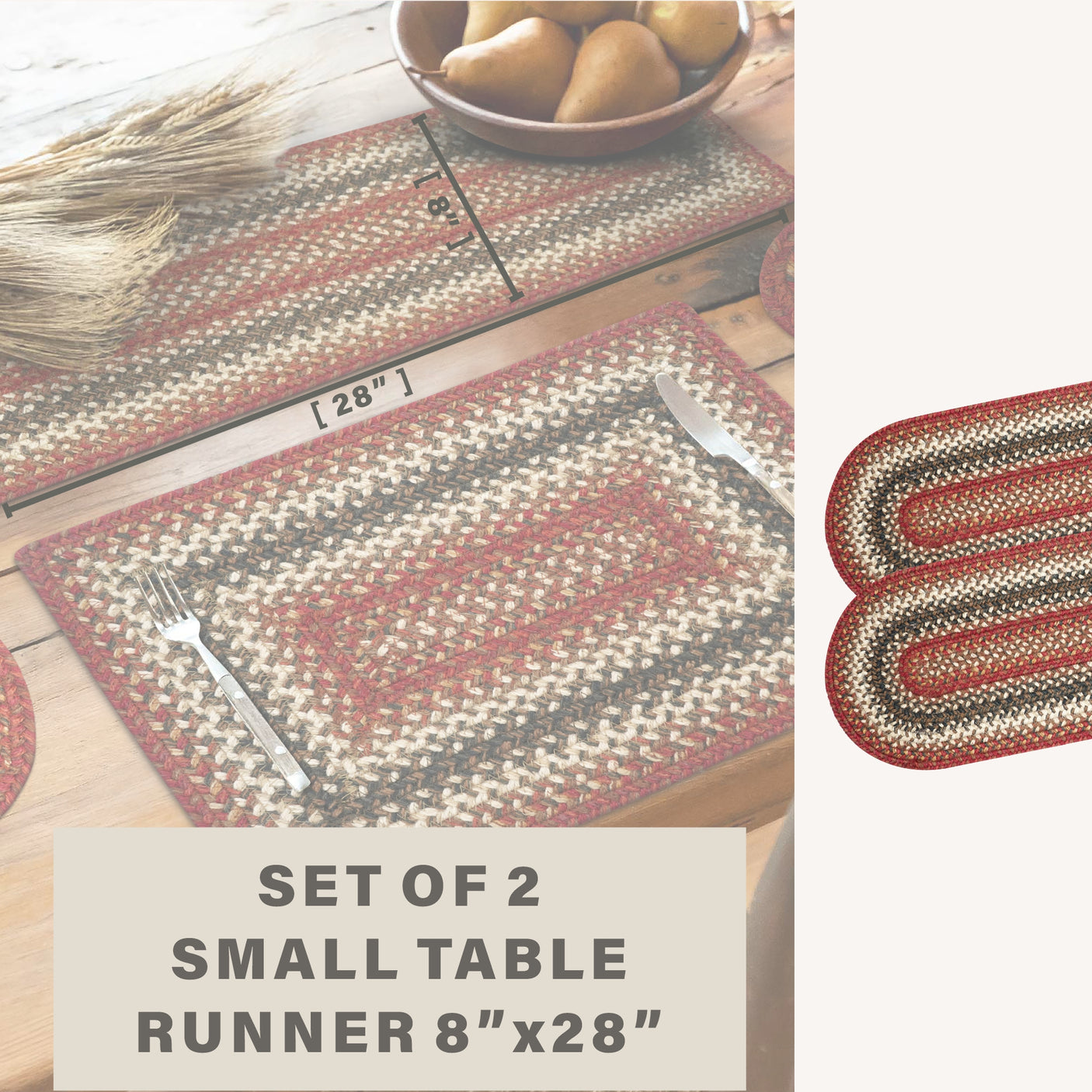 Chester Red Braided Accessories