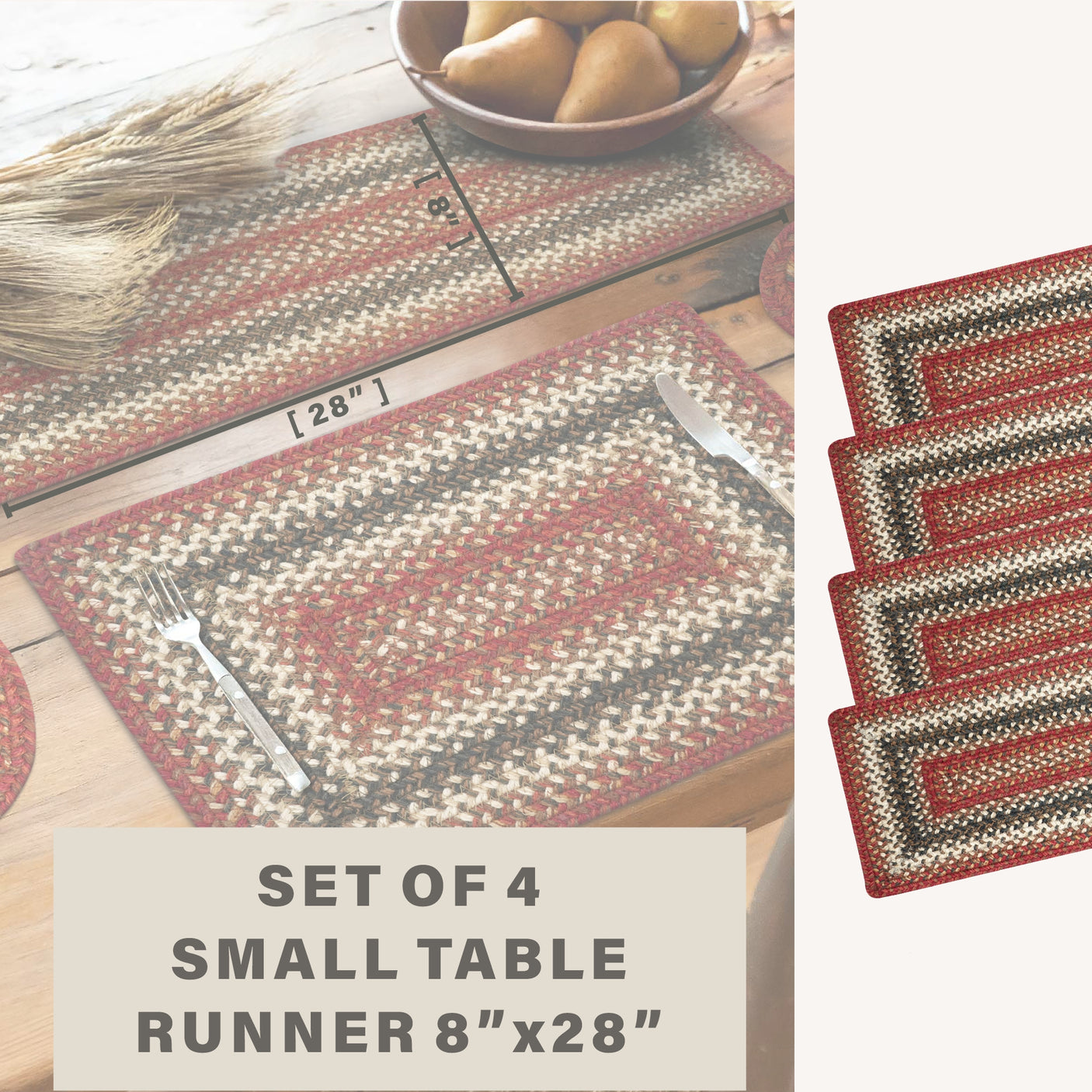 Chester Red Braided Accessories