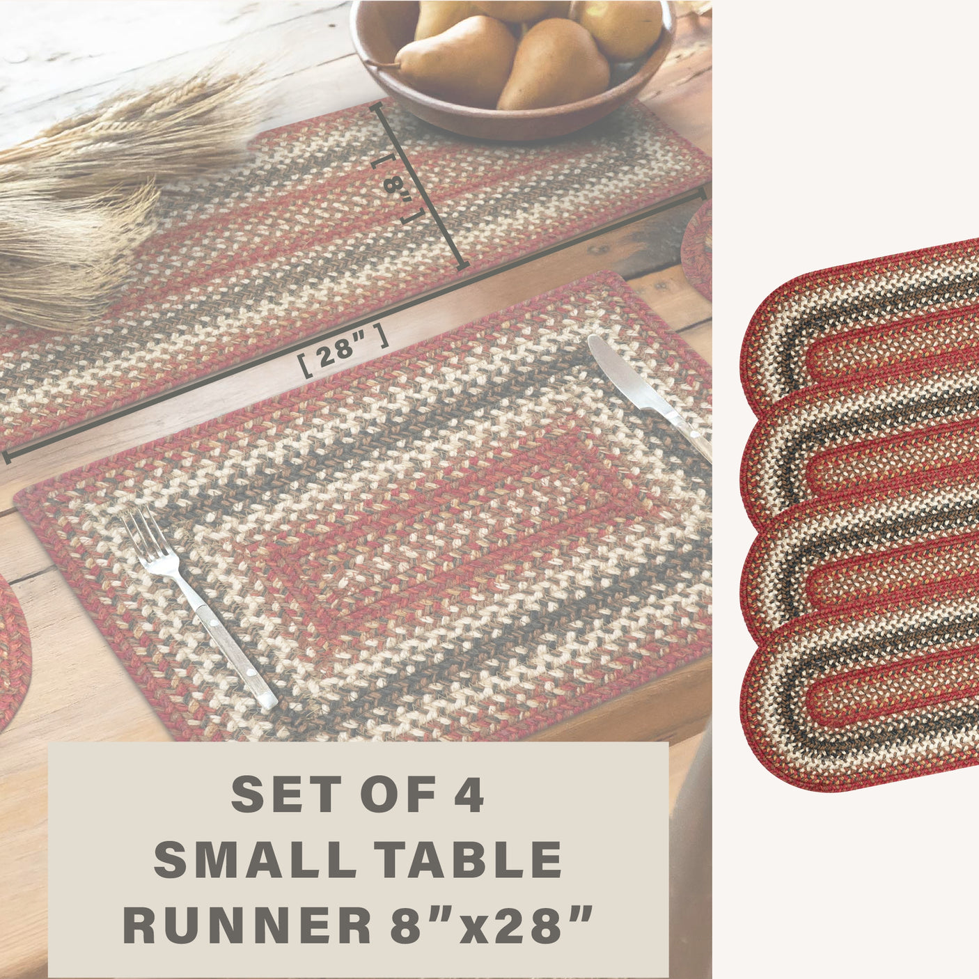 Chester Red Braided Accessories