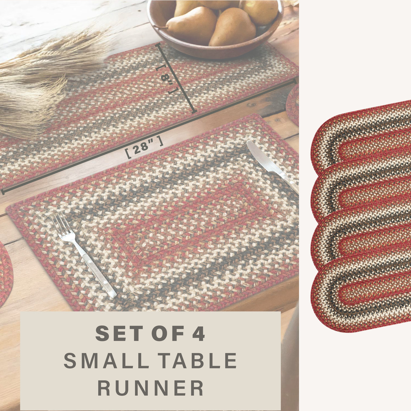 Chester Red Braided Accessories