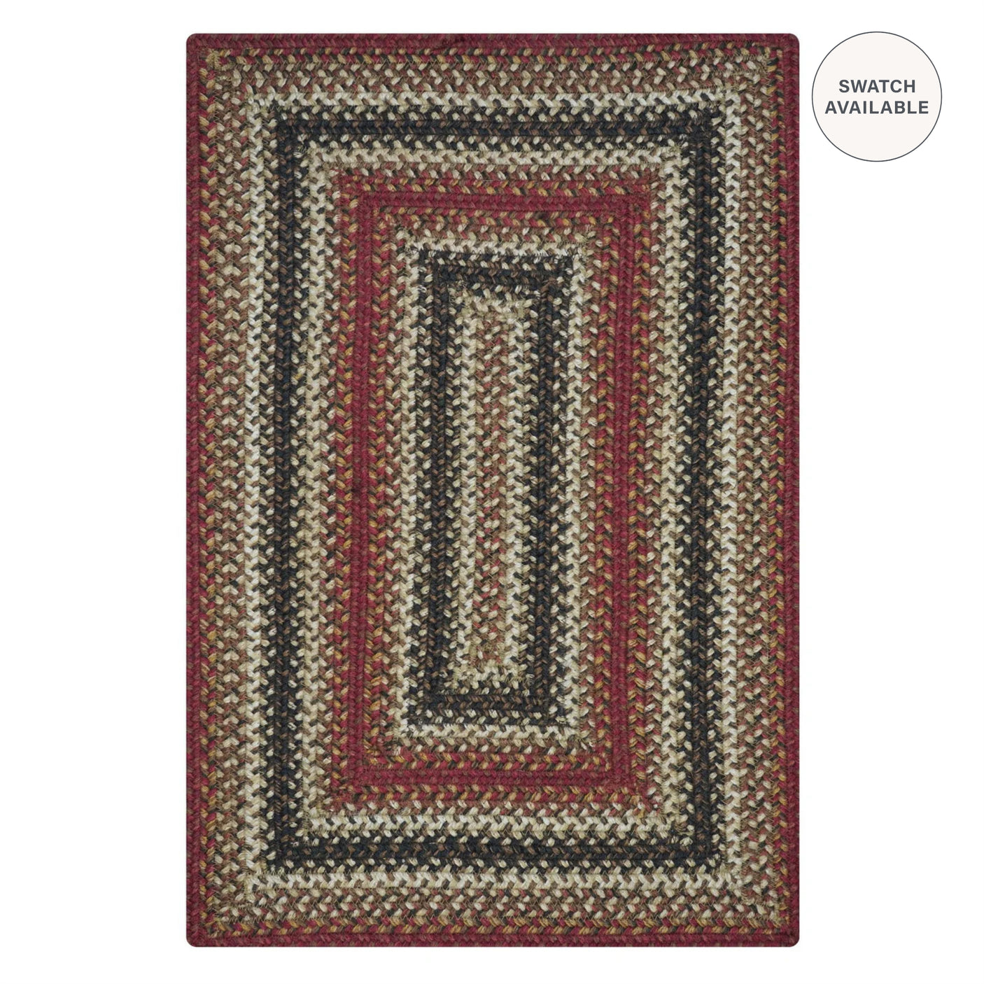 Chester Red Jute Braided Area Rugs