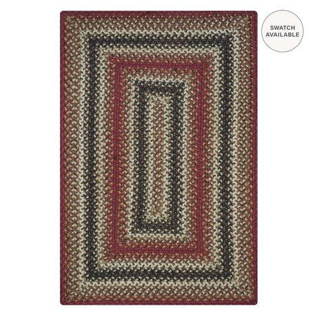 Chester Red Jute Braided Area Rugs