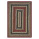 Chester Red Jute Braided Area Rectangular Rugs