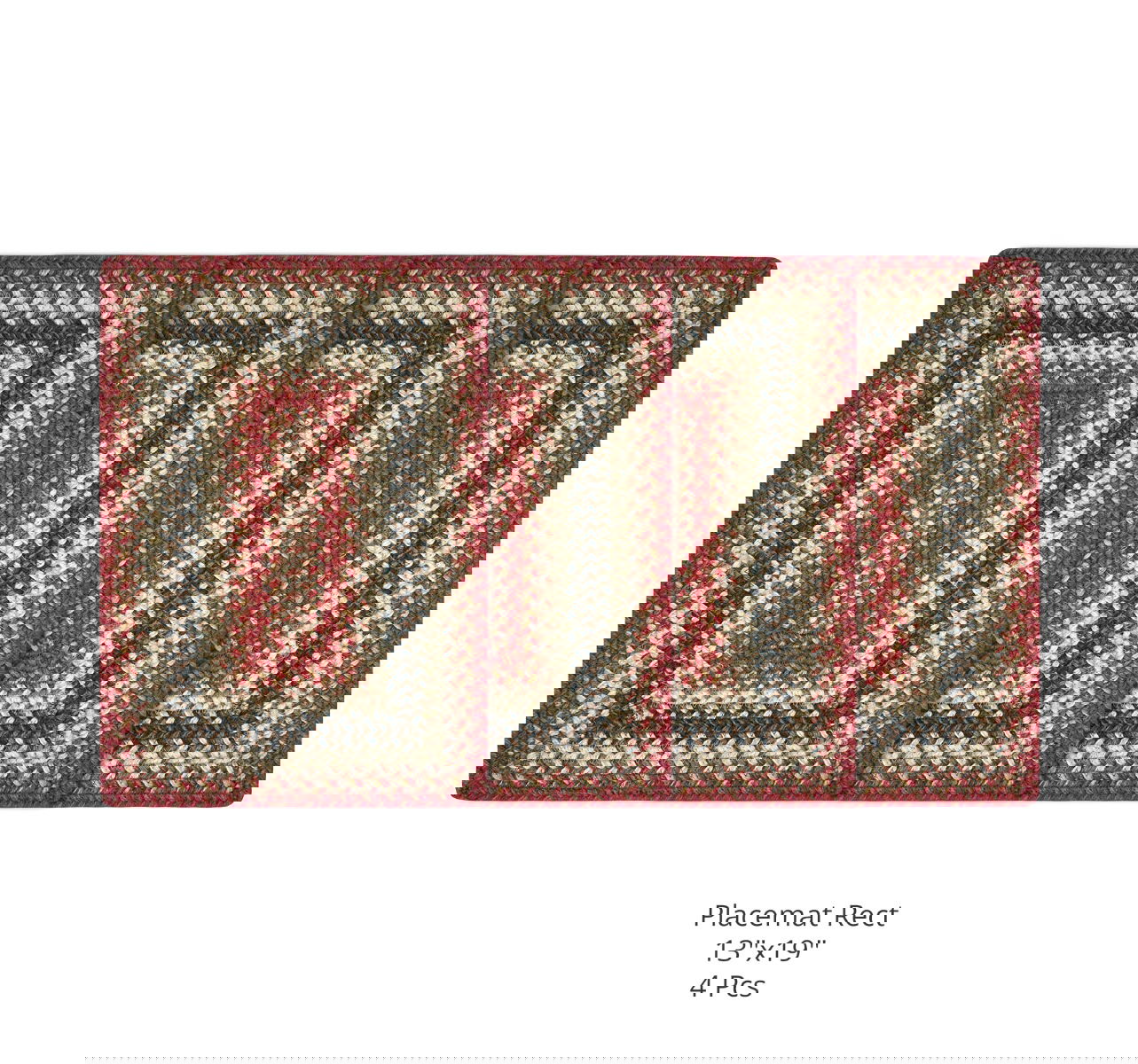 Best Red Rectangular Braided Accessories for Kitchen Table Placemats