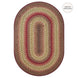 Cider Barn Red Jute Oval Braided Rugs