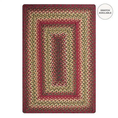 Cider Barn Red Jute Braided Rug