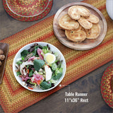 Cider Barn Red Braided Accessories for Family Dining Table