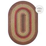 Cider Barn Red Jute Oval Braided Rugs