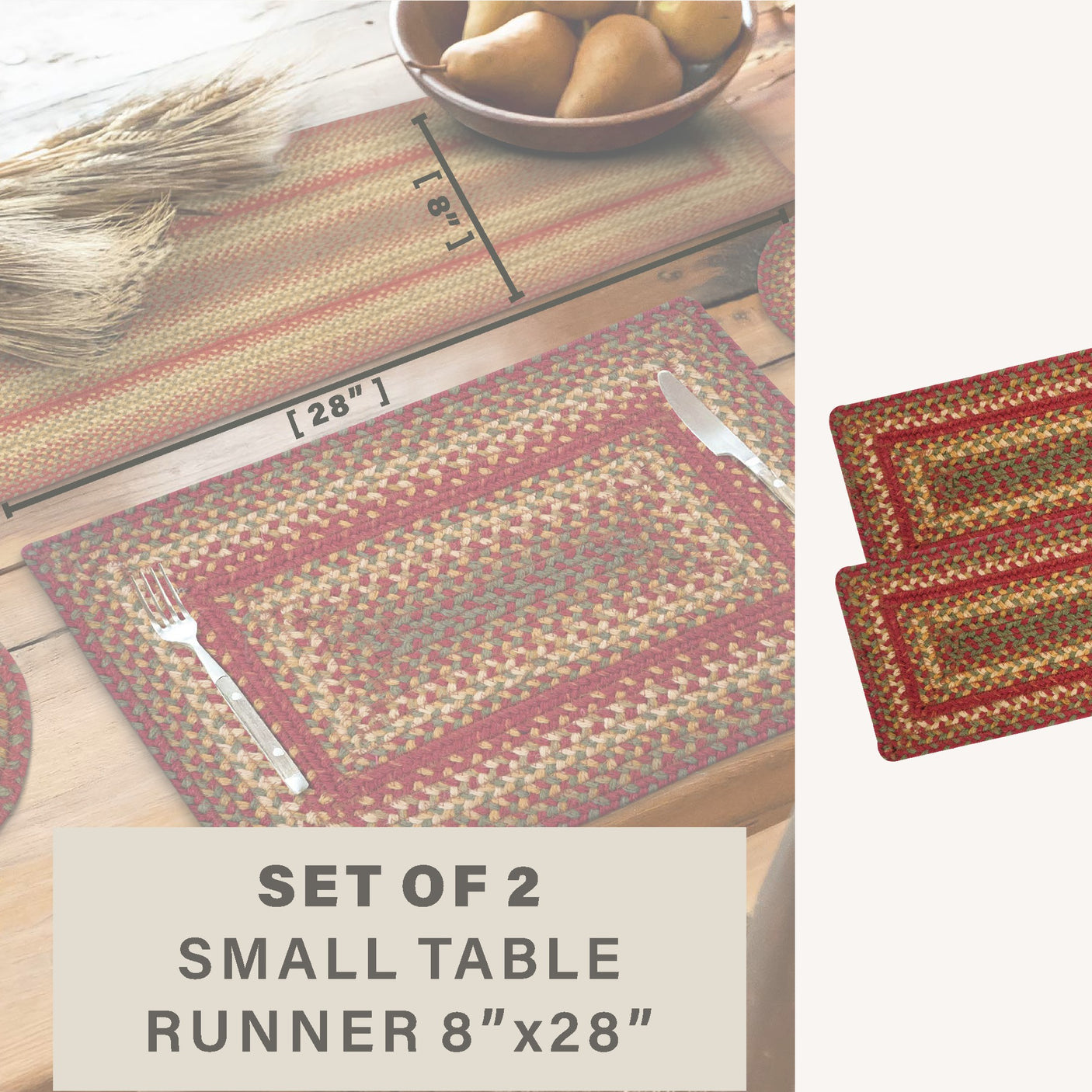 Cider Barn Red Braided Accessories