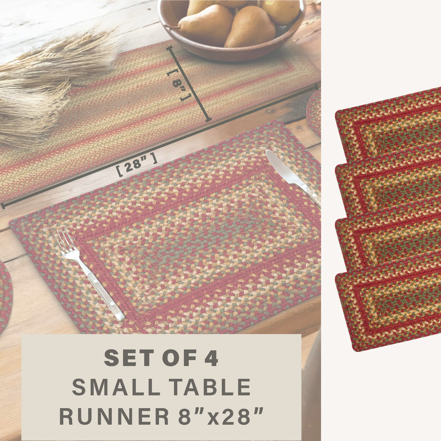 Cider Barn Red Braided Accessories