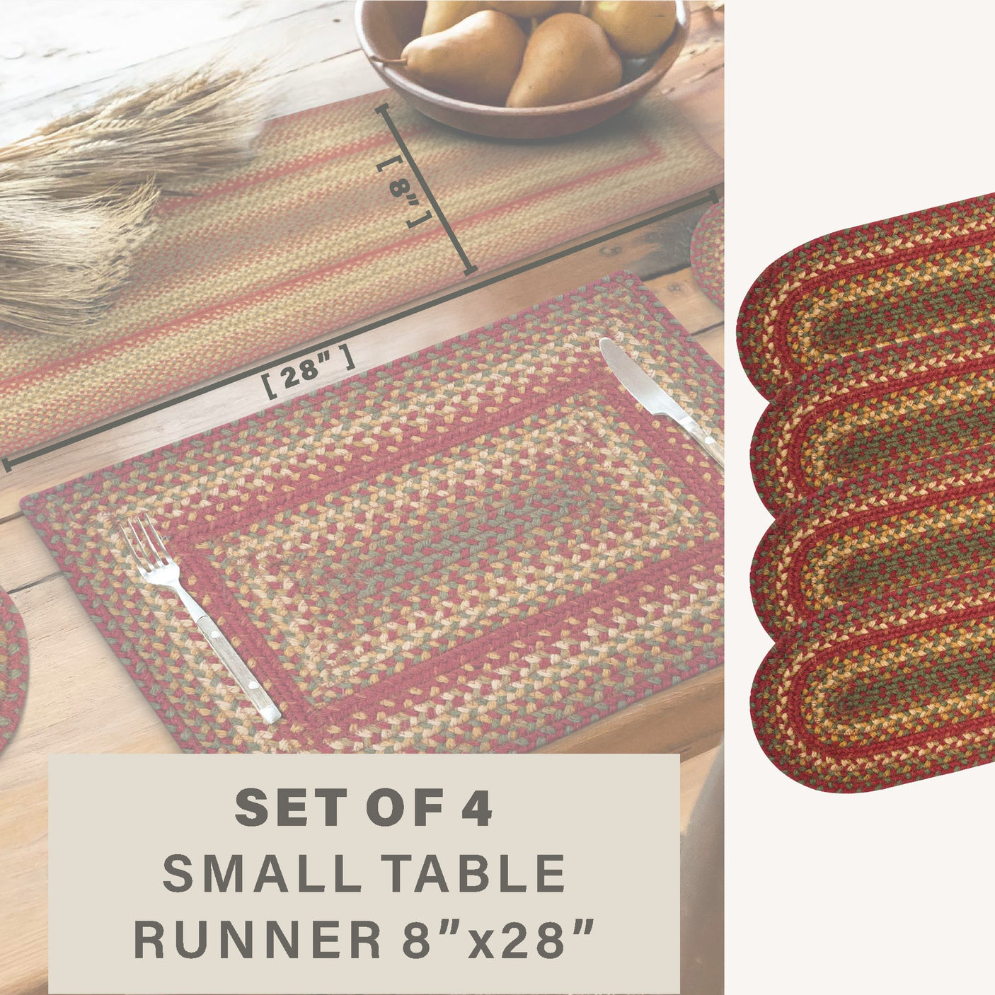 Cider Barn Red Braided Accessories