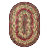 Cider Barn red oval braided rug online