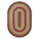 Cider Barn Red Jute  Braided Rugs Oval