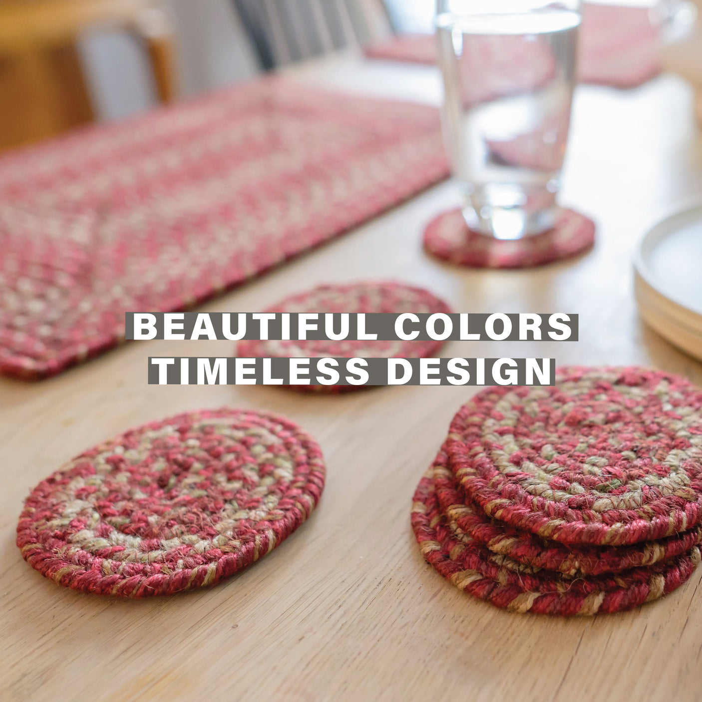 Apple Pie Red Jute Braided Accessories