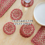 Apple Pie Red Jute Braided Accessories