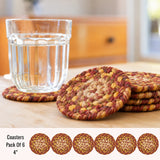 Amber Leaf Red Jute Braided Accessories