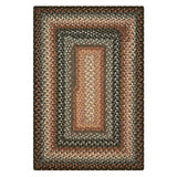Cocoa Bean Black - Grey Cotton Braided Rug