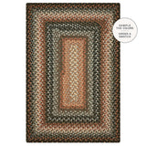 Cocoa Bean Black, Grey Cotton Braided Rugs