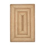 Cookie Dough Brown Jute Braided Rectangular Rugs