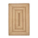 Cookie Dough Brown Jute Braided Rectangular Rugs
