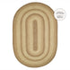 Cookie Dough Jute Oval Braided Rugs