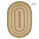 Cookie Dough Jute Oval Braided Rugs